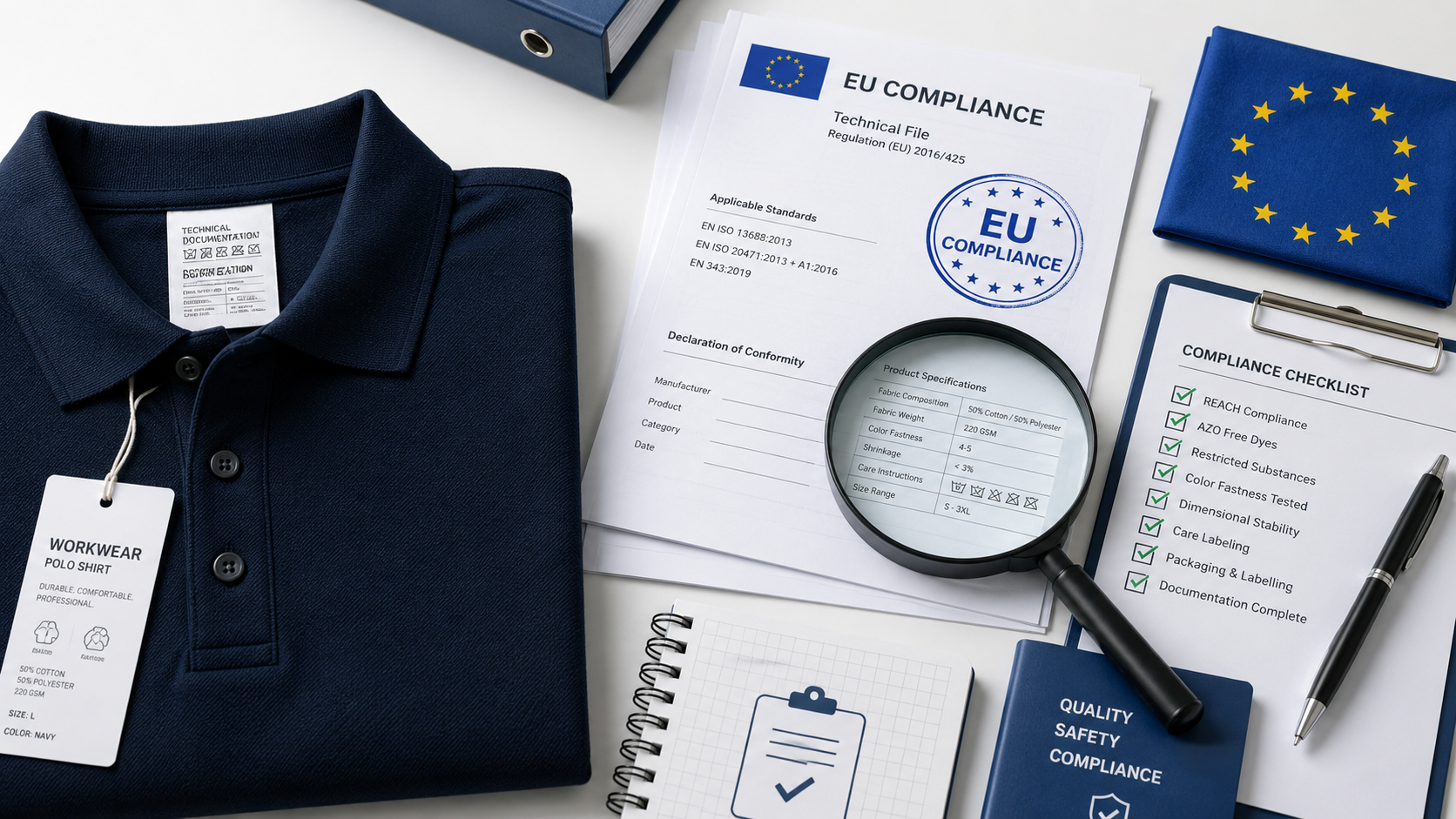 GPSR & Workwear: Was Händler bei bedruckter Firmenkleidung jetzt wissen müssen