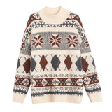 Netz-Pullover in Rot - Trendiger Oversized Sweater