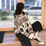 Netz-Pullover in Rot - Trendiger Oversized Sweater