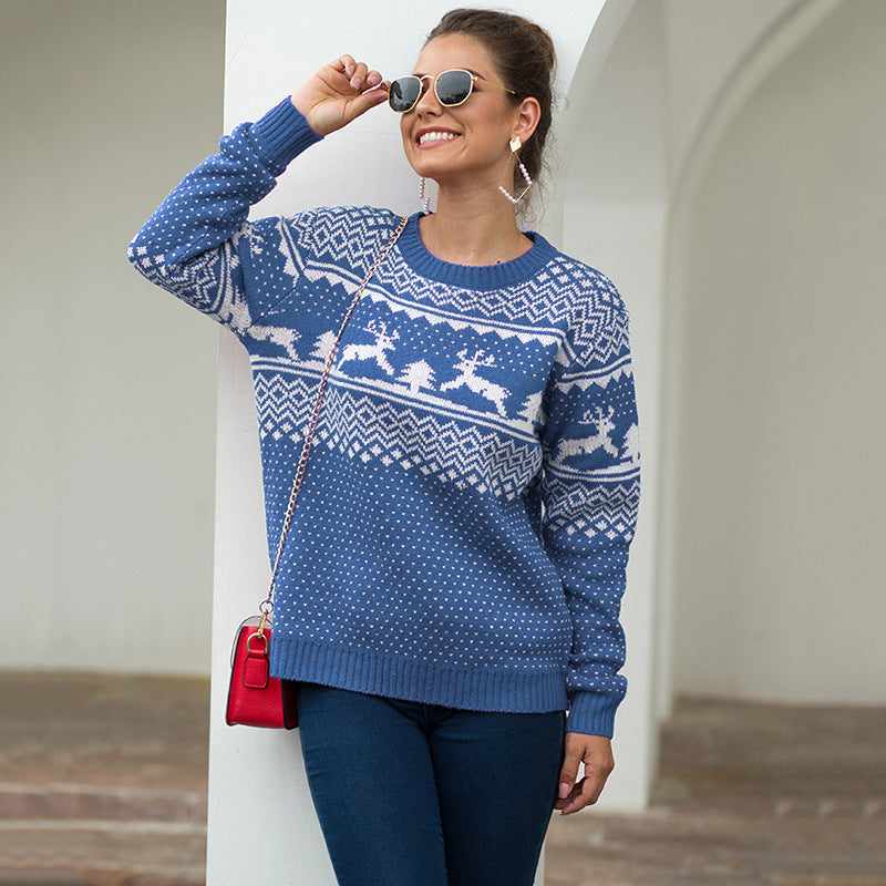 Pullover Rehkitz Sweater - Premium Strickpullover