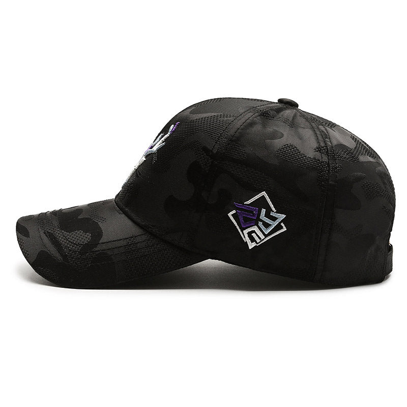 Bestickte Elch Baseballkappe - Premium Peaked Cap