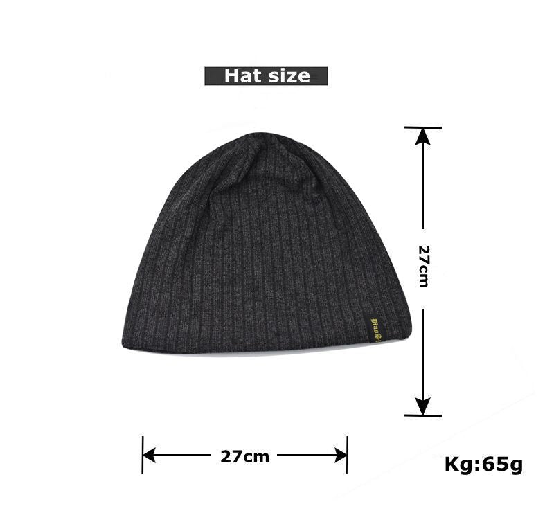 Baotou Strickmütze mit Buchstaben-Stickerei - Dünne Beanie