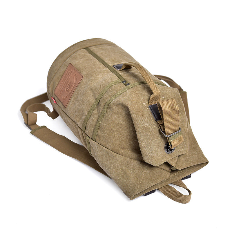 Canvas Rucksack mit Großer Kapazität und Buchstabendruck