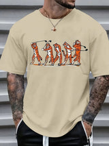 Herren Sport T-Shirt 3D Digital Print Kurzarm