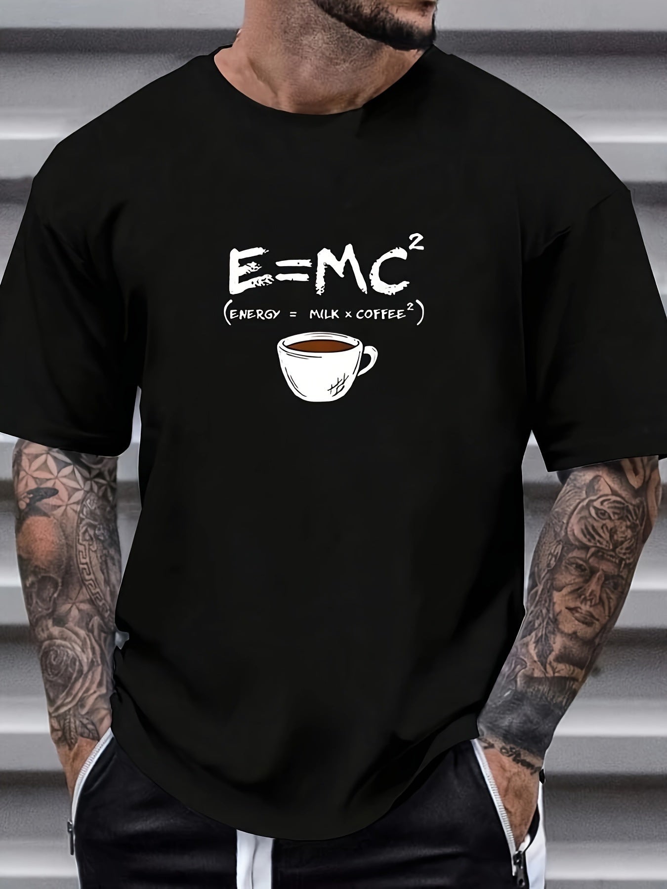 Herren Sport T-Shirt 3D Digital Print Kurzarm