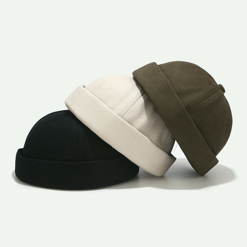 Retro Baumwoll-Flatcap für Herren - Einfarbig
