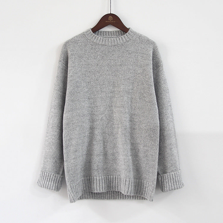 Mohair Pullover Damen - Weicher Strickpullover mit Rundhalsausschnitt