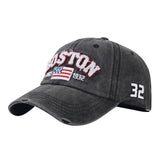 Vintage Baseball Cap mit Buchstaben - Gewaschene Distressed Kappe