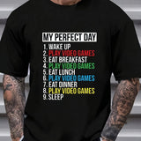 Herren Sport T-Shirt 3D Digital Print Kurzarm