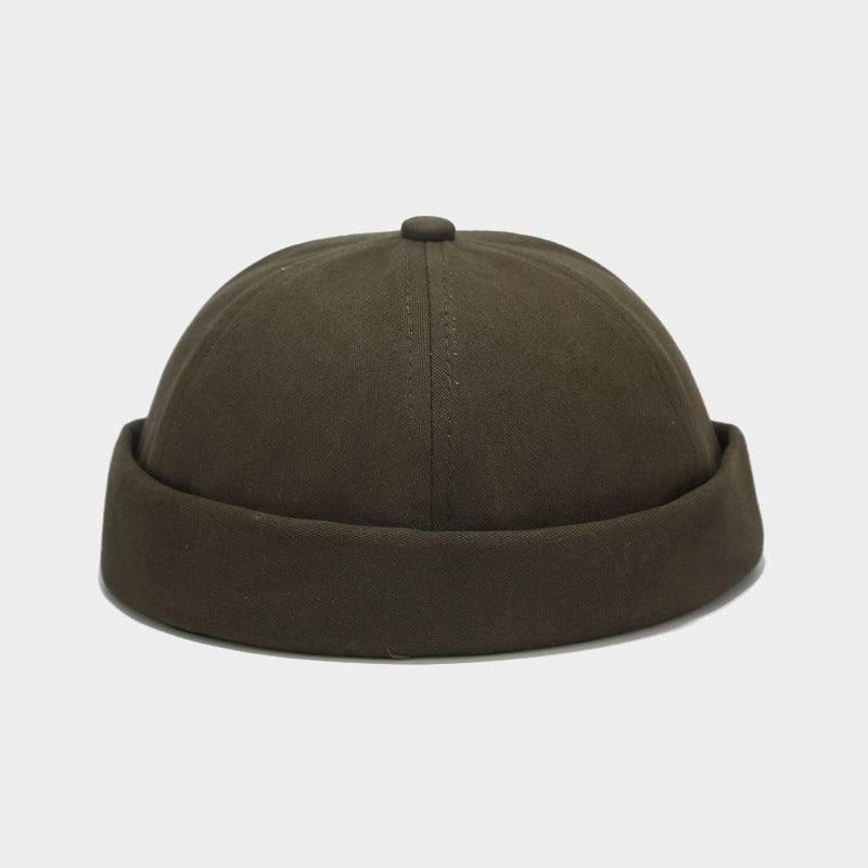Retro Baumwoll-Flatcap für Herren - Einfarbig