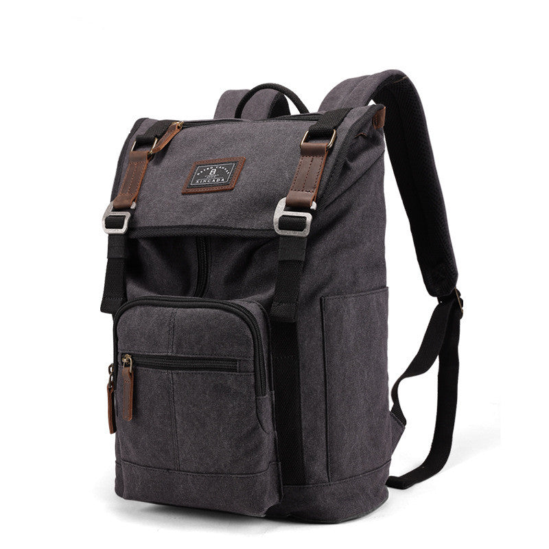 Canvas Rucksack Damen - Moderner Laptop Backpack mit Mehrfachtaschen