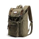 Canvas Rucksack Damen - Moderner Laptop Backpack mit Mehrfachtaschen
