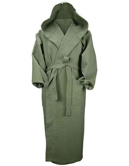 Robezz® Waffle Bathrobe With Hood - AR028