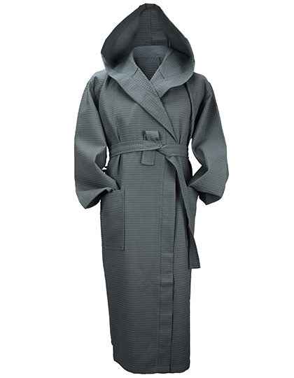 Robezz® Waffle Bathrobe With Hood - AR028