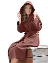 Robezz® Waffle Bathrobe With Hood - AR028