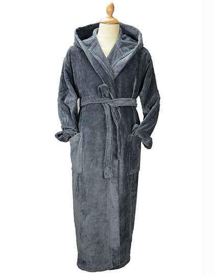 DeLuxe Velour Bathrobe with hood - AR029