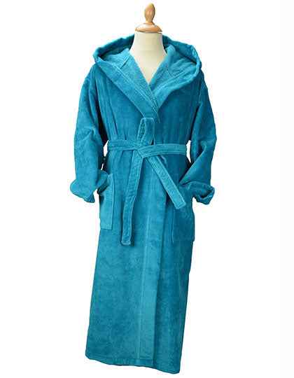 DeLuxe Velour Bathrobe with hood - AR029