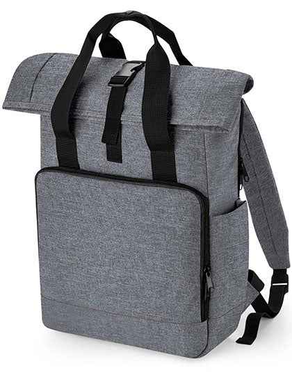 Recycled Twin Handle Roll-Top Laptop Backpack - BG118L