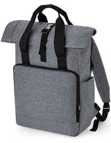 Recycled Twin Handle Roll-Top Laptop Backpack - BG118L