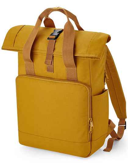 Recycled Twin Handle Roll-Top Laptop Backpack - BG118L