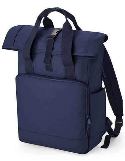 Recycled Twin Handle Roll-Top Laptop Backpack - BG118L