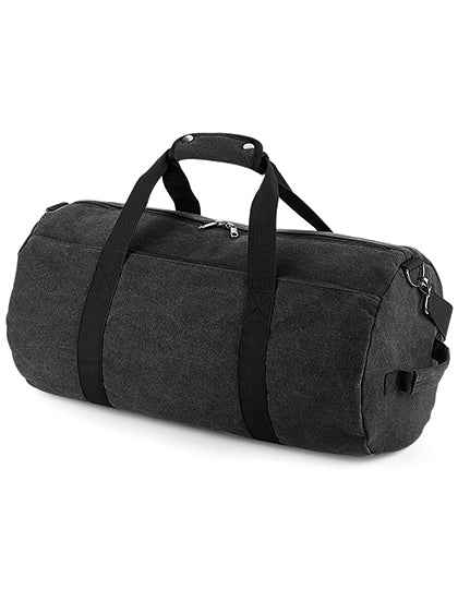 Vintage Canvas Barrel Bag - BG655