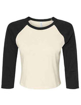 Women´s Micro Rib 3/4 Raglan Baby Tee - BL1200