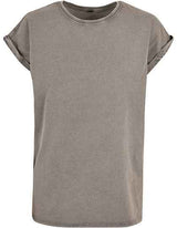 Ladies´ Acid Washed Extended Shoulder Tee - BY053