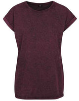 Ladies´ Acid Washed Extended Shoulder Tee - BY053