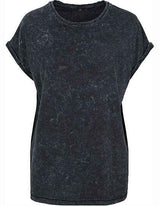 Ladies´ Acid Washed Extended Shoulder Tee - BY053