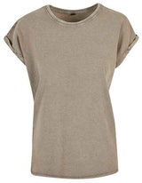 Ladies´ Acid Washed Extended Shoulder Tee - BY053