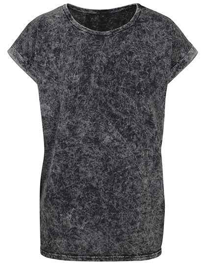 Ladies´ Acid Washed Extended Shoulder Tee - BY053