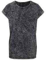 Ladies´ Acid Washed Extended Shoulder Tee - BY053