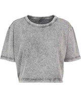Ladies´ Acid Washed Cropped Tee - BY054