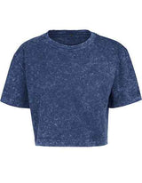 Ladies´ Acid Washed Cropped Tee - BY054