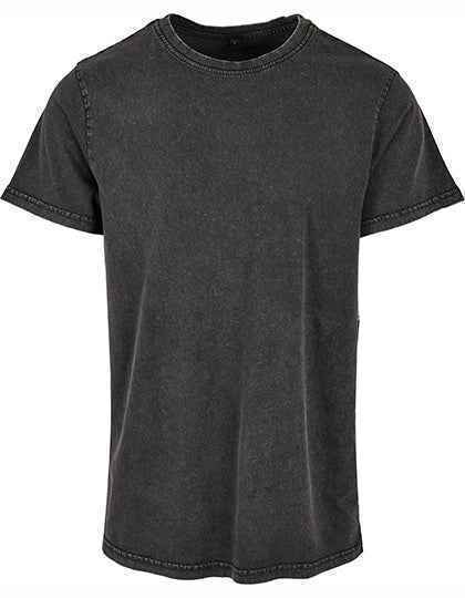 Acid Washed Round Neck Tee - BY190