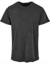 Acid Washed Round Neck Tee - BY190
