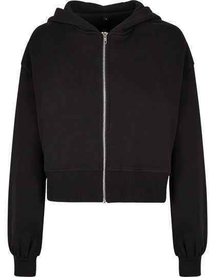 Ladies Short Oversized Zip Jacket - BY237