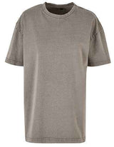 Ladies Oversized Acid Wash Tee - BY270