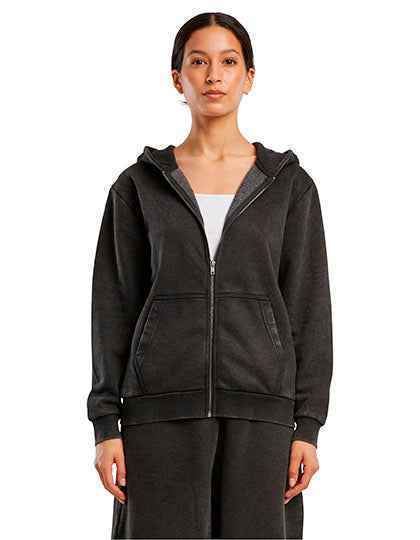 Ladies Vintage Heavy Zip Hoody - BY299