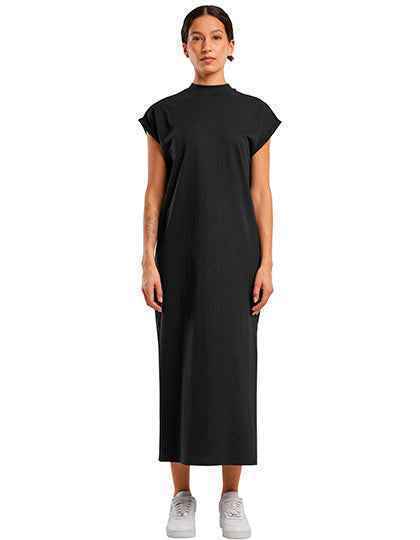 Ladies Long Extended Shoulder Dress - BY302