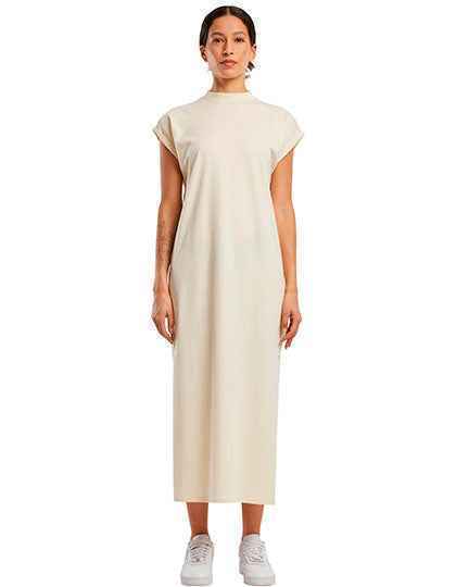 Ladies Long Extended Shoulder Dress - BY302