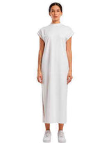 Ladies Long Extended Shoulder Dress - BY302