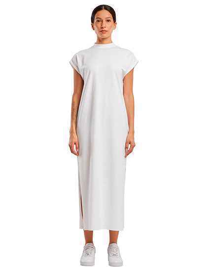 Ladies Long Extended Shoulder Dress - BY302