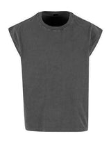 Vintage Cropped Heavy Sleeveless Tee - BY436