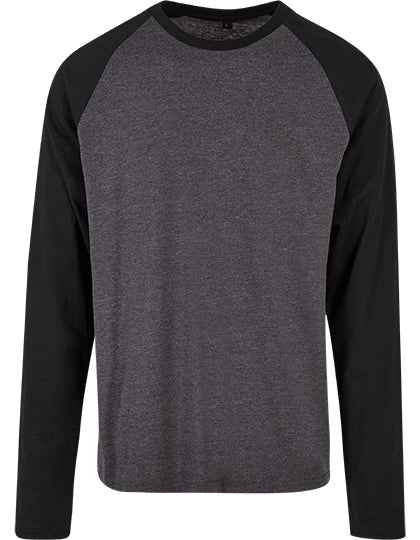 Men´s Contrast Raglan Longsleeve T-Shirt - BYBB023