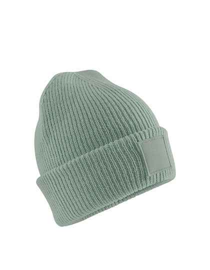 Kids Deep Cuffed Tonal Patch Beanie - CB336B
