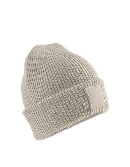 Kids Deep Cuffed Tonal Patch Beanie - CB336B