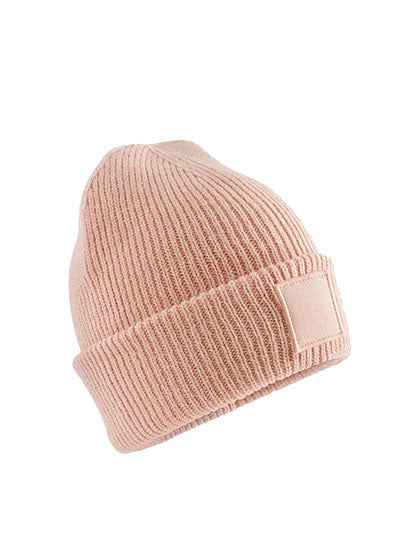Kids Deep Cuffed Tonal Patch Beanie - CB336B