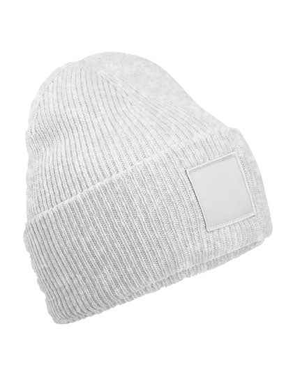 Deep Cuffed Tonal Patch Beanie - CB336R